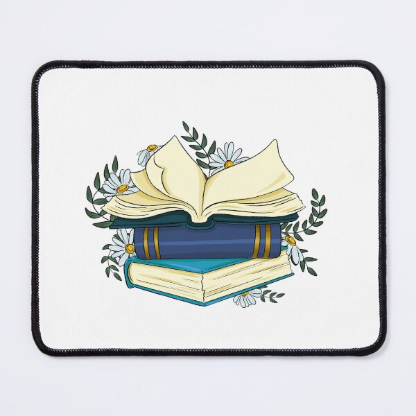 Item preview, Book Stack with Daisies designed and sold by serafineaandd.