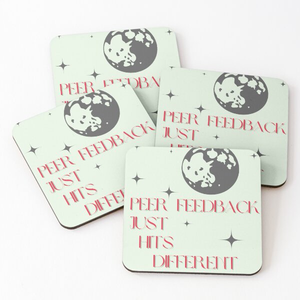Item preview, Peer Feedback Just Hits Different designed and sold by Ryan Skinnell.