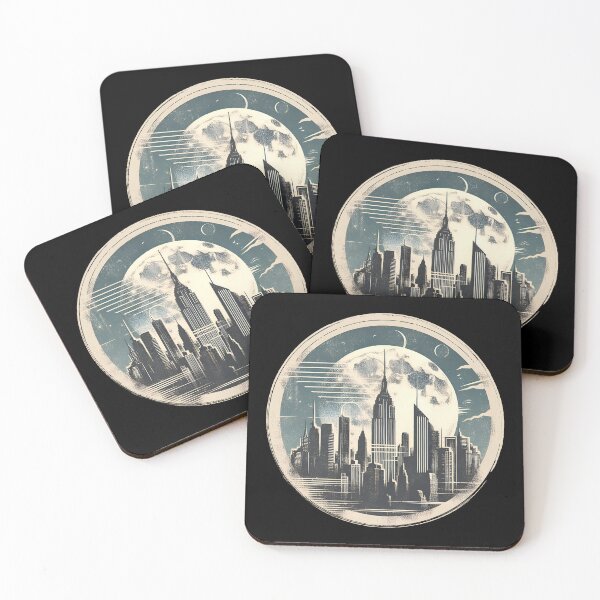 Item preview, Grunge City Moon designed and sold by BugandAcorn.
