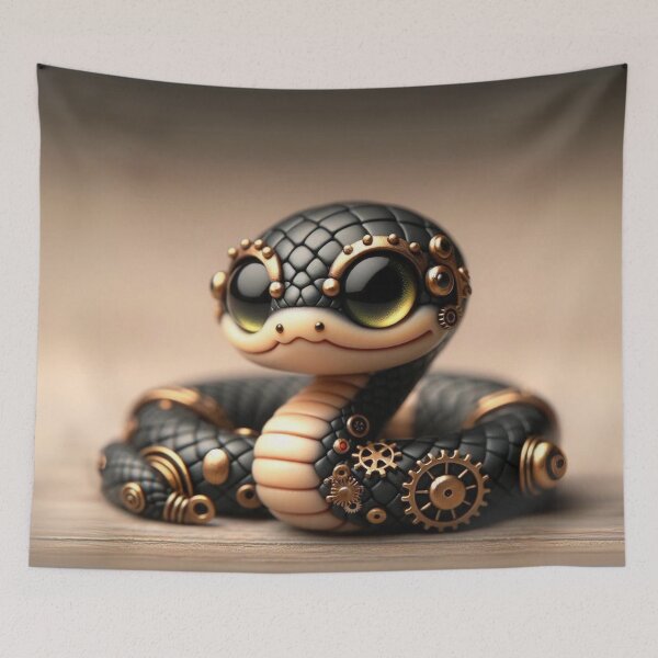 Item preview, Steampunk Black-Headed Python designed and sold by Sillytoe.