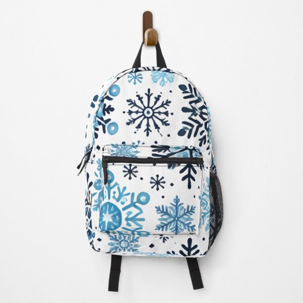 Item preview, Frosty Flurries: Blue Snowflake Pattern. designed and sold by Linework Studio.