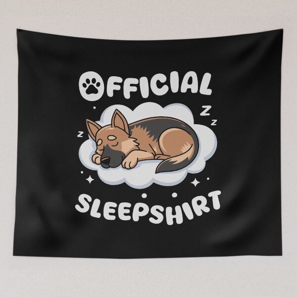Item preview, Cute German Shepherd Dog Official Sleepshirt Perfect for Dog Lovers designed and sold by BongsEmporium.