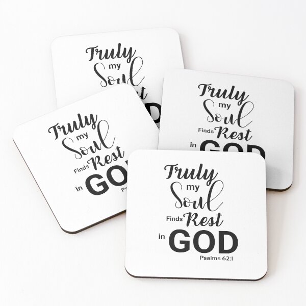 Artikelvorschau, Psalm 62:1 Wahrlich, meine Seele findet Ruhe in Gott entworfen und verkauft von rainbowsinks.