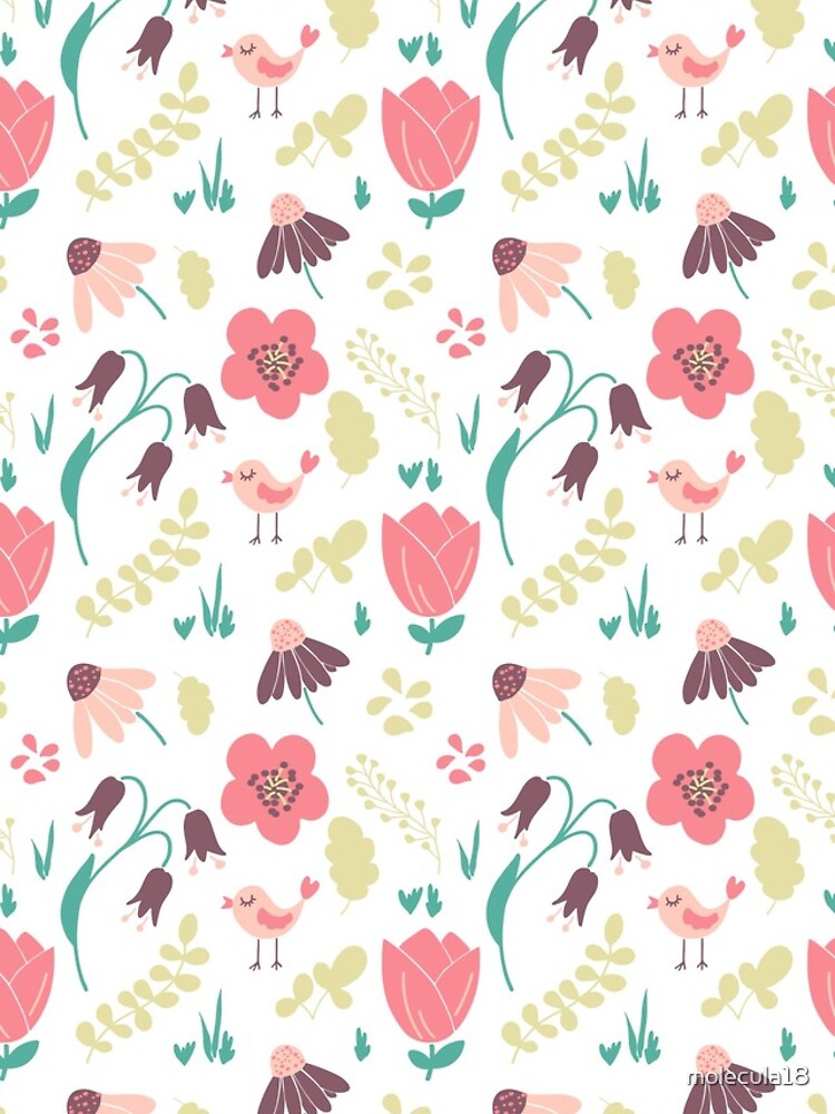 Thumbnail 4 of 4, Samsung Galaxy Phone Case, Spring pattern designed and sold by molecula18.