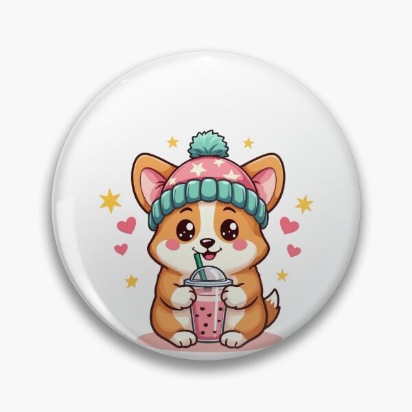 Artikelvorschau, Bubble Tea Corgi entworfen und verkauft von jkrphoto.