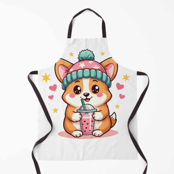 Artikelvorschau, Bubble Tea Corgi entworfen und verkauft von jkrphoto.
