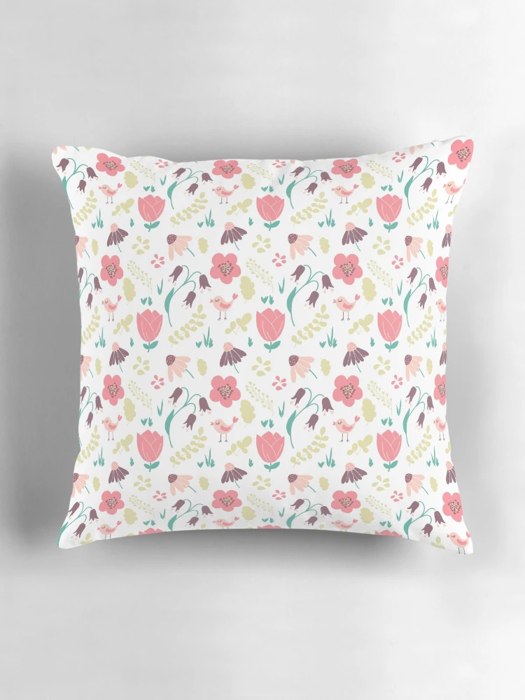 Thumbnail 3 of 4, Pillow, Spring pattern designed and sold by molecula18.