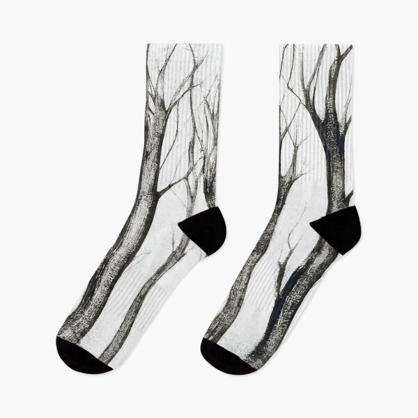 Item preview, Bare Trees Forest In Black And White  designed and sold by Pretty-Bird.