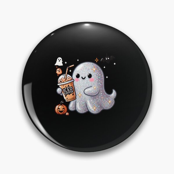 Item preview, Cute Little Ghost Drinking Coffee Halloween Spooky Season  designed and sold by lifestylegate.