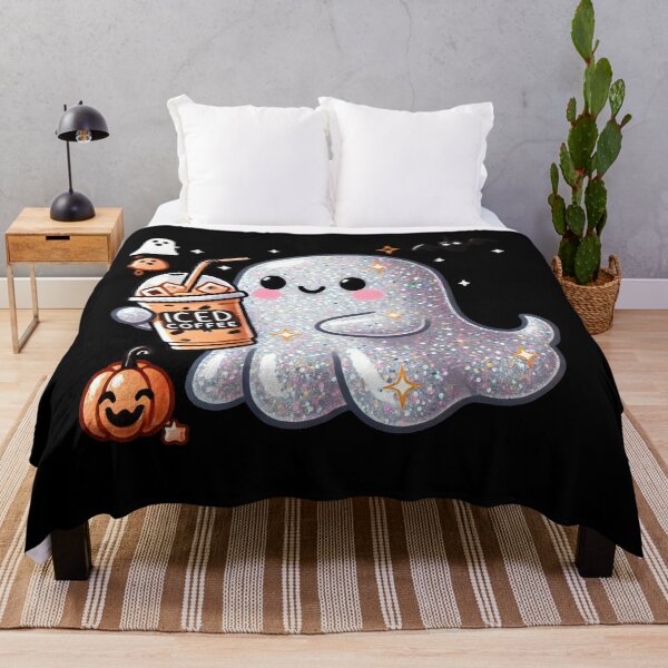 Item preview, Cute Little Ghost Drinking Coffee Halloween Spooky Season designed and sold by lifestylegate.