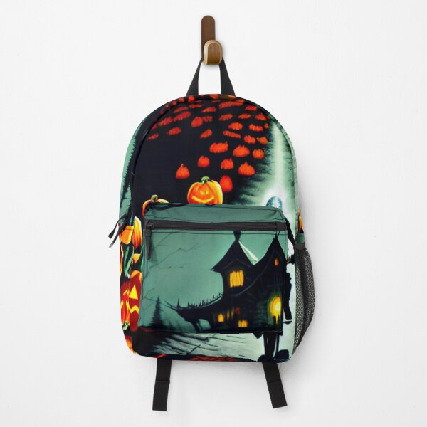 Item preview, MTB Rider Fleeing Spooky Halloween House on the Hill designed and sold by GrizzlyCollective.
