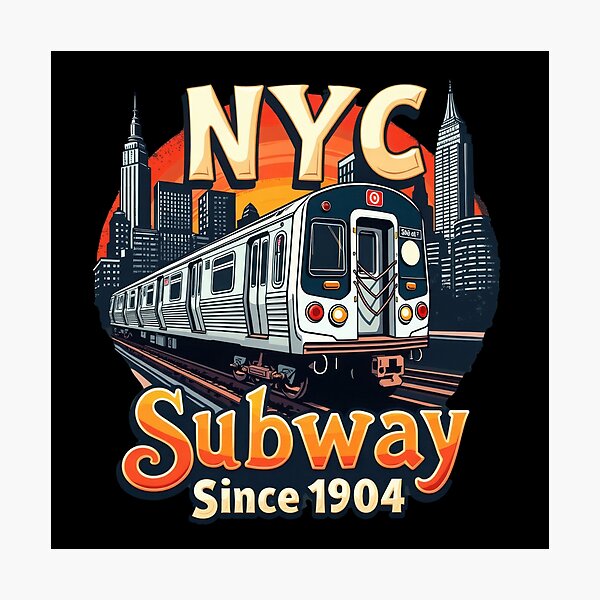 Item preview, New York Subway NYC Subway illustration Train designed and sold by MayaDelaye.