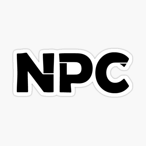Vista previa del artículo con la obra «Escritura negra del NPC», diseñado y vendido por lkvs.