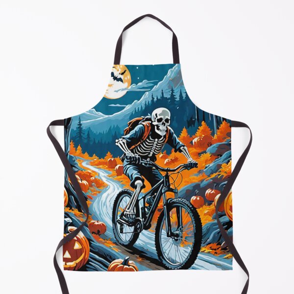 Item preview, Skeleton MTB Rider in the Haunted Forest at Halloween designed and sold by GrizzlyCollective.