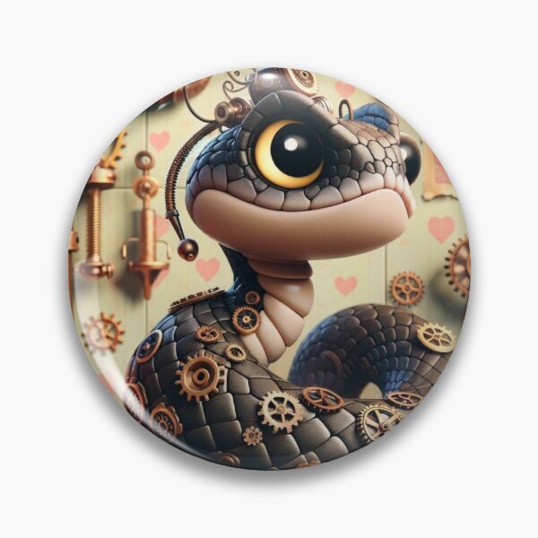 Item preview, Steampunk Black-Tailed Rattlesnake designed and sold by Sillytoe.