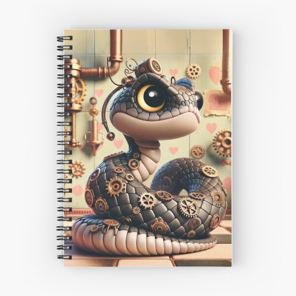 Item preview, Steampunk Black-Tailed Rattlesnake designed and sold by Sillytoe.