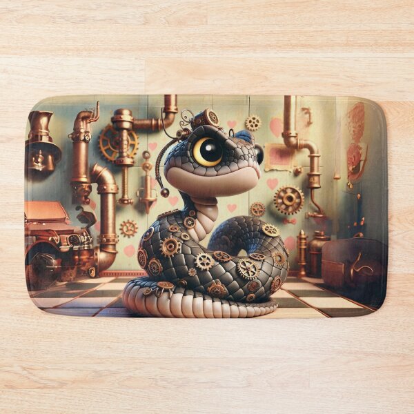 Item preview, Steampunk Black-Tailed Rattlesnake designed and sold by Sillytoe.