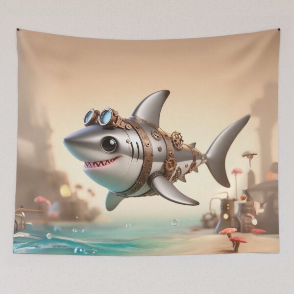 Item preview, Steampunk Blacktip Reef Shark designed and sold by Sillytoe.