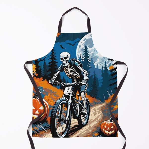 Item preview, Skeleton Riding Through Autumn Forest at Moonlight Halloween Night Ride designed and sold by GrizzlyCollective.