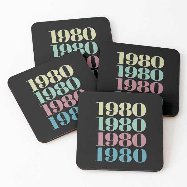 Item preview, 1980 Birthday Year Repeat Design designed and sold by Jeallan Designs.