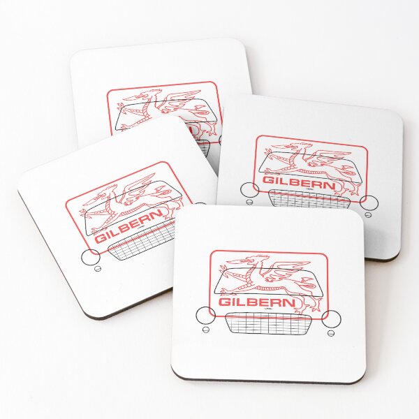 Item preview, Gilbern Invader 1960s classic car black outline with emblem designed and sold by soitwouldseem.