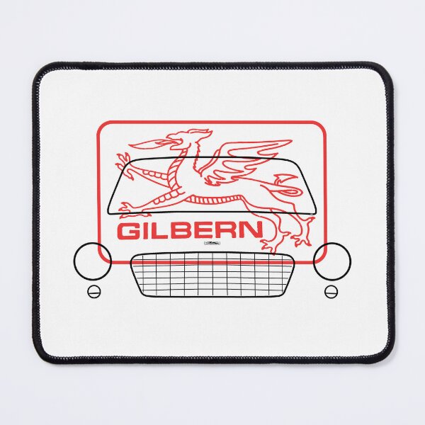 Item preview, Gilbern Invader 1960s classic car black outline with emblem designed and sold by soitwouldseem.