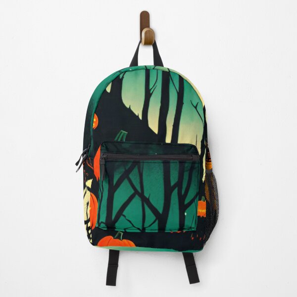 Item preview, MTB Rider Jumping the Haunted Trails at Midnight on Halloween designed and sold by GrizzlyCollective.