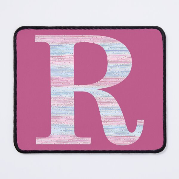 Item preview, Letter R Blue And Pink Dots And Dashes Monogram Initial designed and sold by theartofvikki.