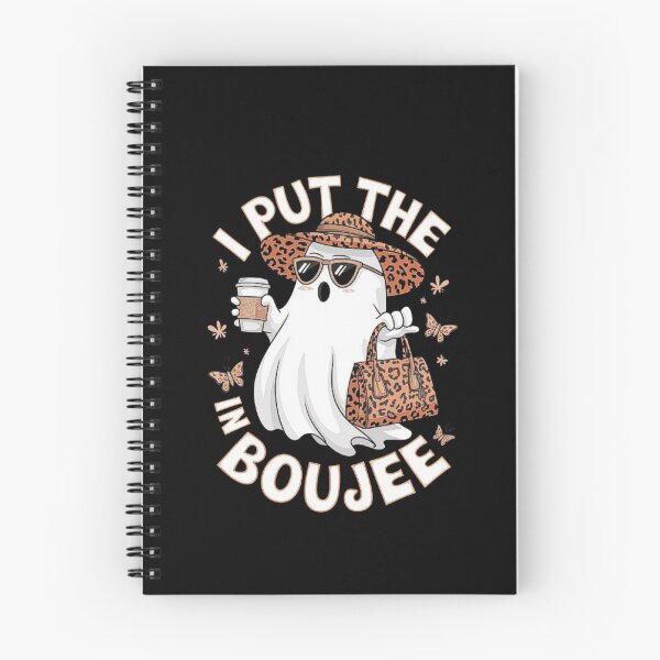 Item preview, Stylish Boujee Ghost with Leopard Print Accessories - Trendy Halloween Design designed and sold by love3617.