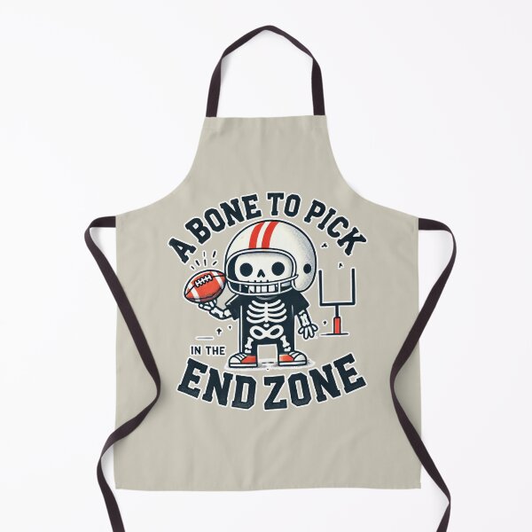 Item preview, A Bone to Pick in the End Zone - Funny Halloween Skeleton Football Design designed and sold by hitechmom.