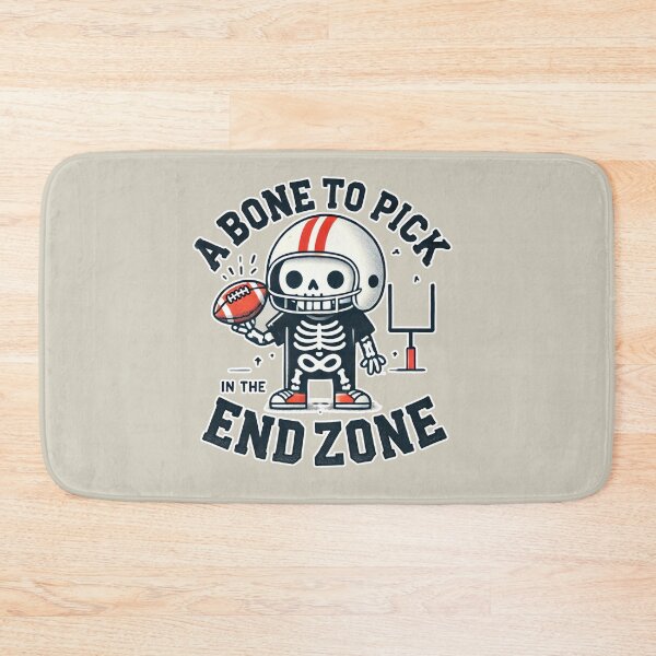 Item preview, A Bone to Pick in the End Zone - Funny Halloween Skeleton Football Design designed and sold by hitechmom.