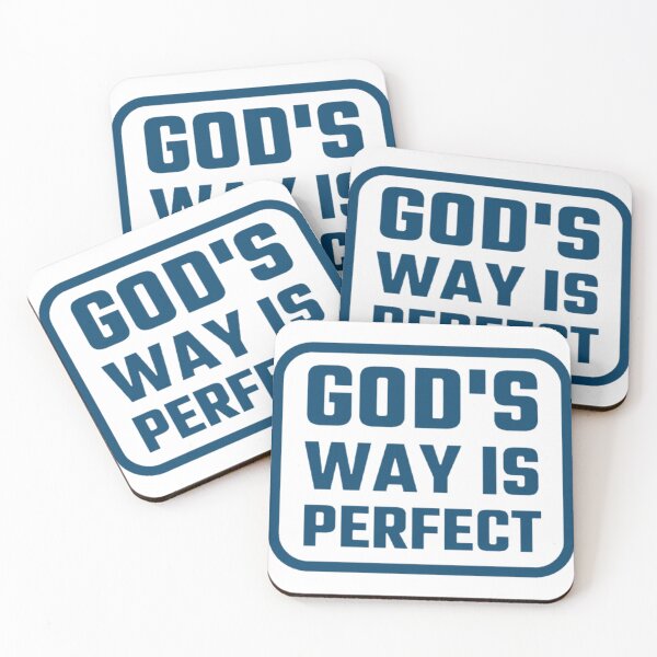 Item preview, God's Way Is Perfect, Inspirational Motivational Religious Quote designed and sold by Sunserize Designs.