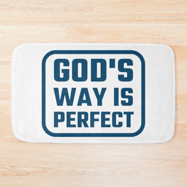 Item preview, God's Way Is Perfect, Inspirational Motivational Religious Quote designed and sold by Sunserize Designs.
