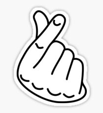 Korean Finger Heart Sticker