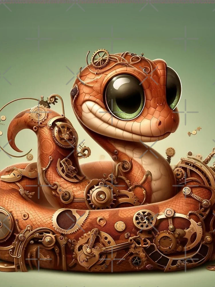 Thumbnail 3 von 3, Tuch, Steampunk-Blutpython designt und verkauft von Sillytoe.
