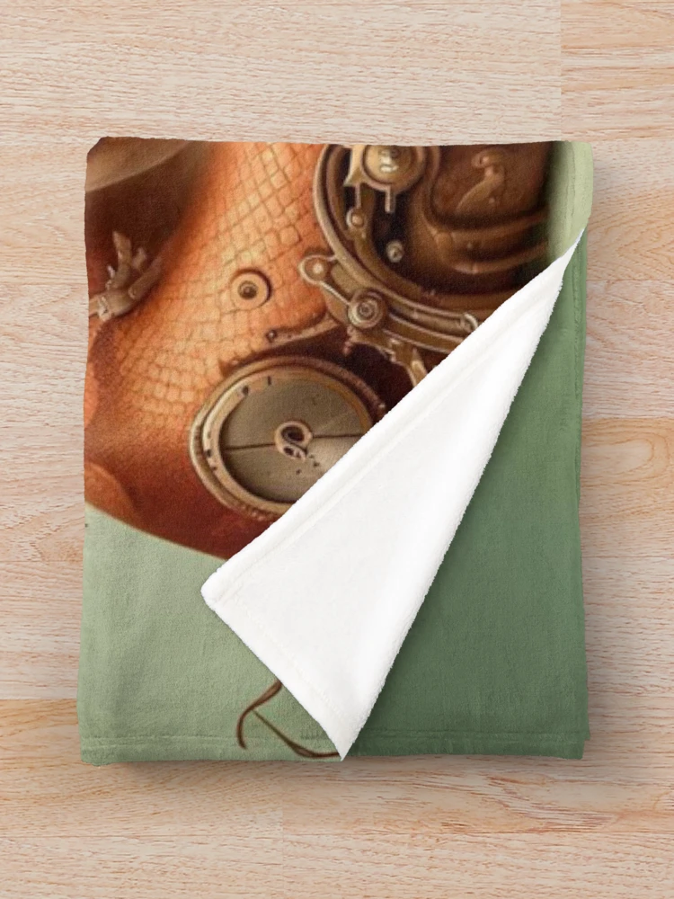 Thumbnail 3 von 6, Fleecedecke, Steampunk-Blutpython designt und verkauft von Sillytoe.