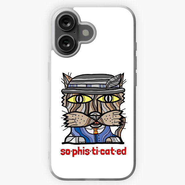 "so-phis-ti-cat-ed" iPhone Soft Case