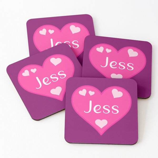Item preview, Jess Name Pink Heart  designed and sold by Jeallan Designs.