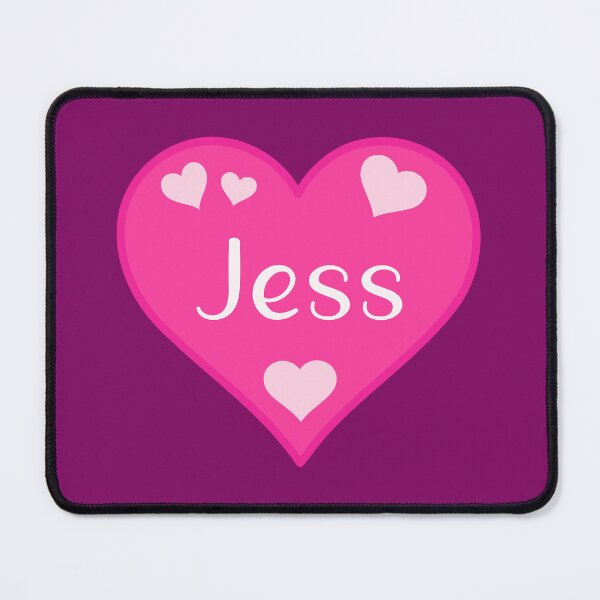Item preview, Jess Name Pink Heart  designed and sold by Jeallan Designs.