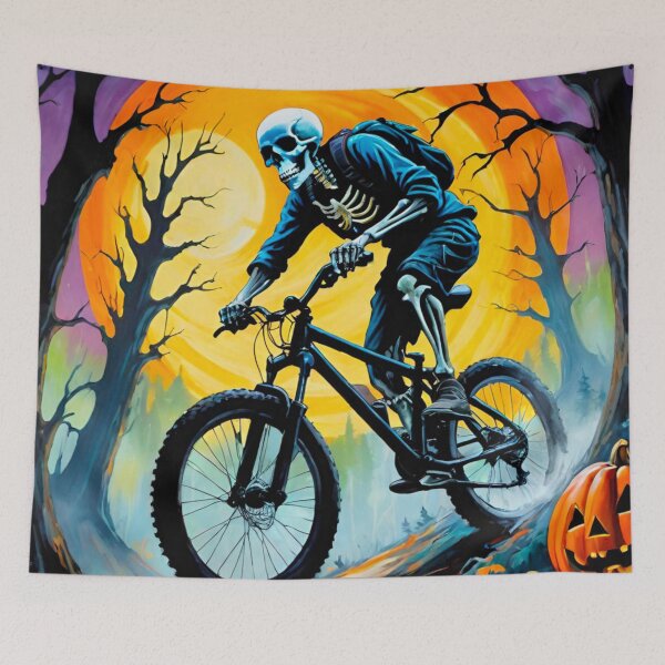 Item preview, Skeleton MTB Halloween Racer designed and sold by GrizzlyCollective.