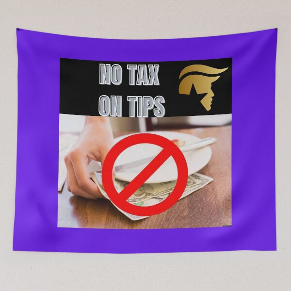 Item preview, "Bold 'No Tax on Tips' Statement - Stand Up for Fair Wages Design" designed and sold by Mrpalaad.