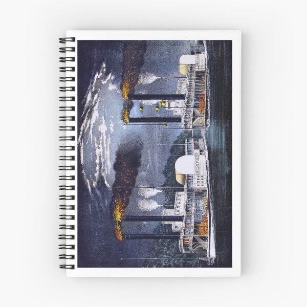 Item preview, Midnight Steamboat Race on the Mississippi 1875 designed and sold by RocketshipRetro.