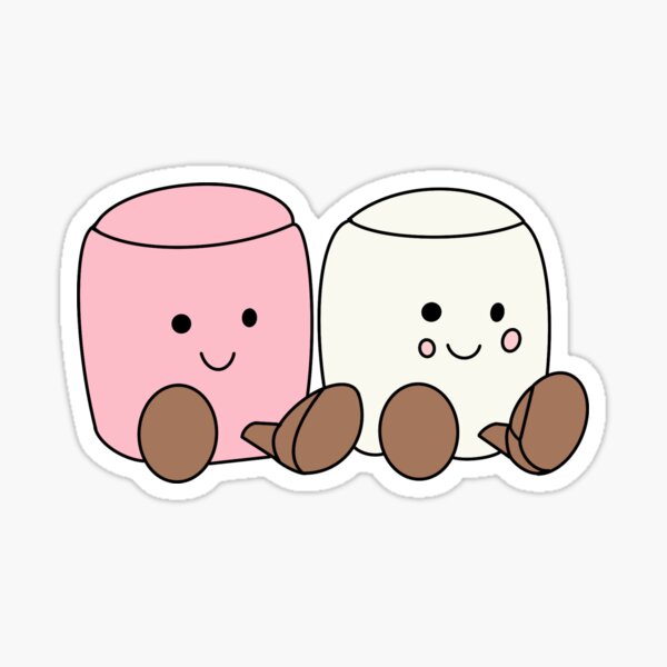 Item preview, Plushie Marshmallows Sticker designed and sold by Jasminlouise01.