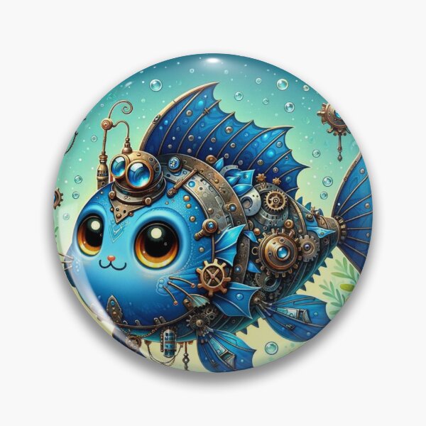 Item preview, Steampunk Blue Catfish designed and sold by Sillytoe.