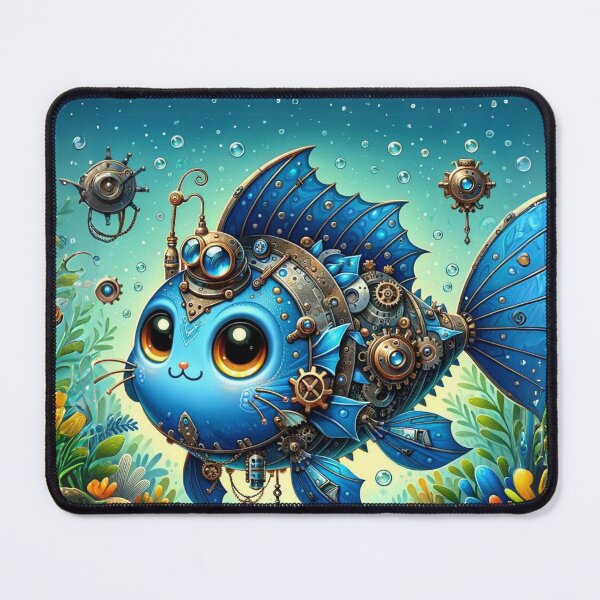 Item preview, Steampunk Blue Catfish designed and sold by Sillytoe.