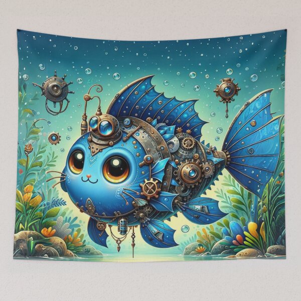 Item preview, Steampunk Blue Catfish designed and sold by Sillytoe.