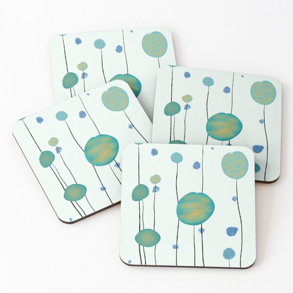 Artikelvorschau, Doodle abstrakt blau unter dem Meer entworfen und verkauft von Doodlehomeshop.