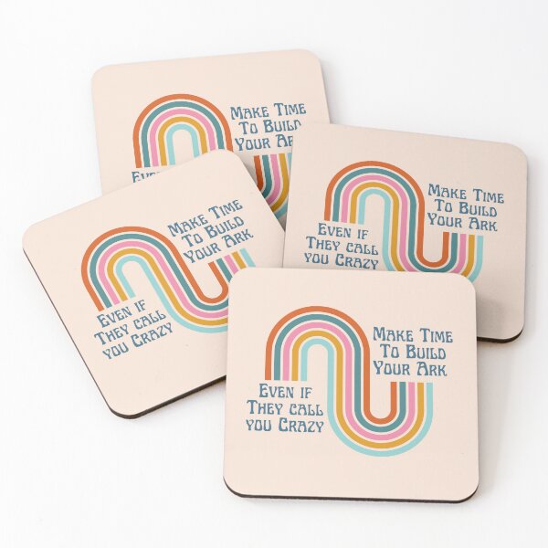 Item preview, Noah's ark Retro Rainbow Even If They Call you Crazy design designed and sold by Neeshki.