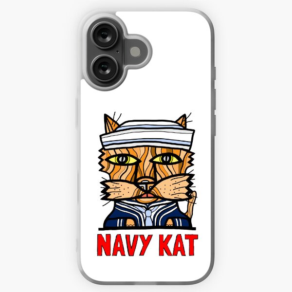 "Navy Kat" iPhone Soft Case