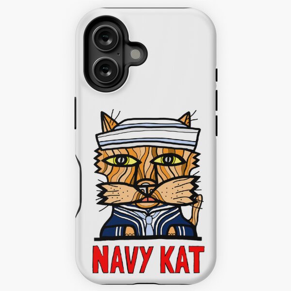 "Navy Kat" iPhone Tough Case